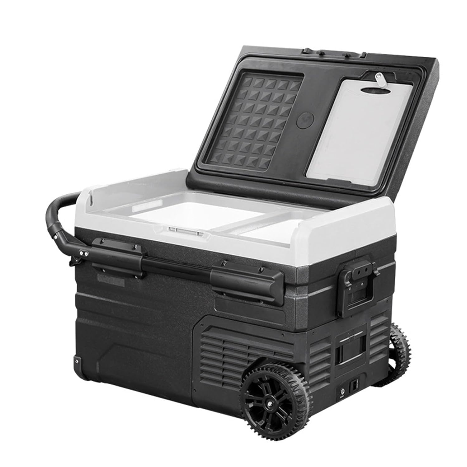 DISHENGZHEN 12V Car Refrigerator, 37 Quart (35L) Portable Refrigerator, Dual Zone -4℉-68℉ Electric Cooler Car Fridge Portable Freezer 12/24V DC and 100-240V AC for RV,...