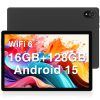 DOOGEE U10 (2025) Android 15 Tablet 10 inch, 16GB RAM+128GB ROM(1TB TF), 2.0 GHz/1280 * 800 HD+ IPS/WiFi 6/Bluetooth 5.0/5060mAh/5MP+8MP/OTG/Type C/3.5mm Headphone Jack(Gray)
