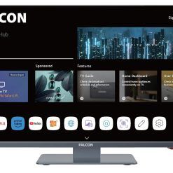 Falcon 19 inch TV WebOS SMART TV Wifi Camping – 12V/24V, Integrated DVD Player, Bluetooth 5.0, USB, Streaming, Freeview, Netflix, Prime Video, pitch perfect Television for...