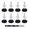 Furniture Feet Adjustable 8 PCS Levelling Feet M8 x 50mm Adjustable Table Legs for Furniture with Metal Drill