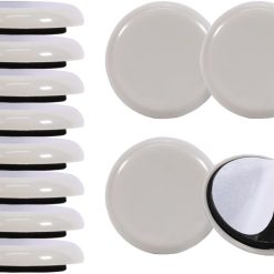 Furniture Sliders Heavy Appliance Movers Round Self Adhesive Sliders Furniture Moving for Carpet Floors- 12 Pieces