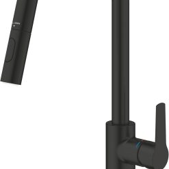 GROHE Start QuickFix – Pull-Out Dual Spray Kitchen Sink Mixer Tap (High U-Spout, 360° Swivel Area, 28 mm Ceramic Cartridge, Tails 3/8 Inch), Easy to Fit with GROHE QuickMount,...