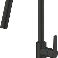 GROHE Start QuickFix – Pull-Out Dual Spray Kitchen Sink Mixer Tap (High U-Spout, 360° Swivel Area, 28 mm Ceramic Cartridge, Tails 3/8 Inch), Easy to Fit with GROHE QuickMount,...