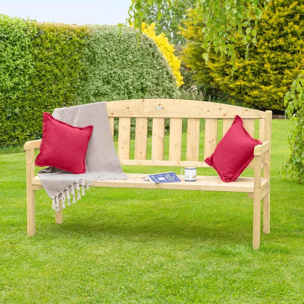Harrier 3-Seater Wooden Bench – Garden Bench | Wooden Benches | Garden ...