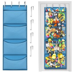 Honeyera The Original Teddy storage Stuffed Animal - Over Door Organizer for Stuffies, Baby Accessories, and Toy Plush Storage/Easy Installation with Breathable Hanging Storage...