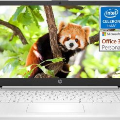 HP Stream 14 inch Laptop for Student and Business, Intel Quad-Core Processor, 8GB RAM, 320GB Storage (64GB eMMC + 256GB Card), 1-Year Office 365, Webcam, 12H Long Battery Life,...