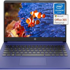 HP Stream 14 inch Laptop for Student and Business, Intel Quad-Core Processor, 4GB RAM, 64GB eMMC, 1-Year Office 365, Webcam, 12H Long Battery Life, Lightweight & Slim Laptop,...