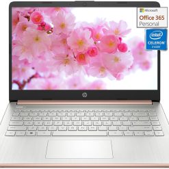 HP Stream 14 inch Laptop for Student and Business, Intel Quad-Core Processor, 4GB RAM, 64GB eMMC, 1-Year Office 365, Webcam, 12H Long Battery Life, Lightweight & Slim Laptop,...