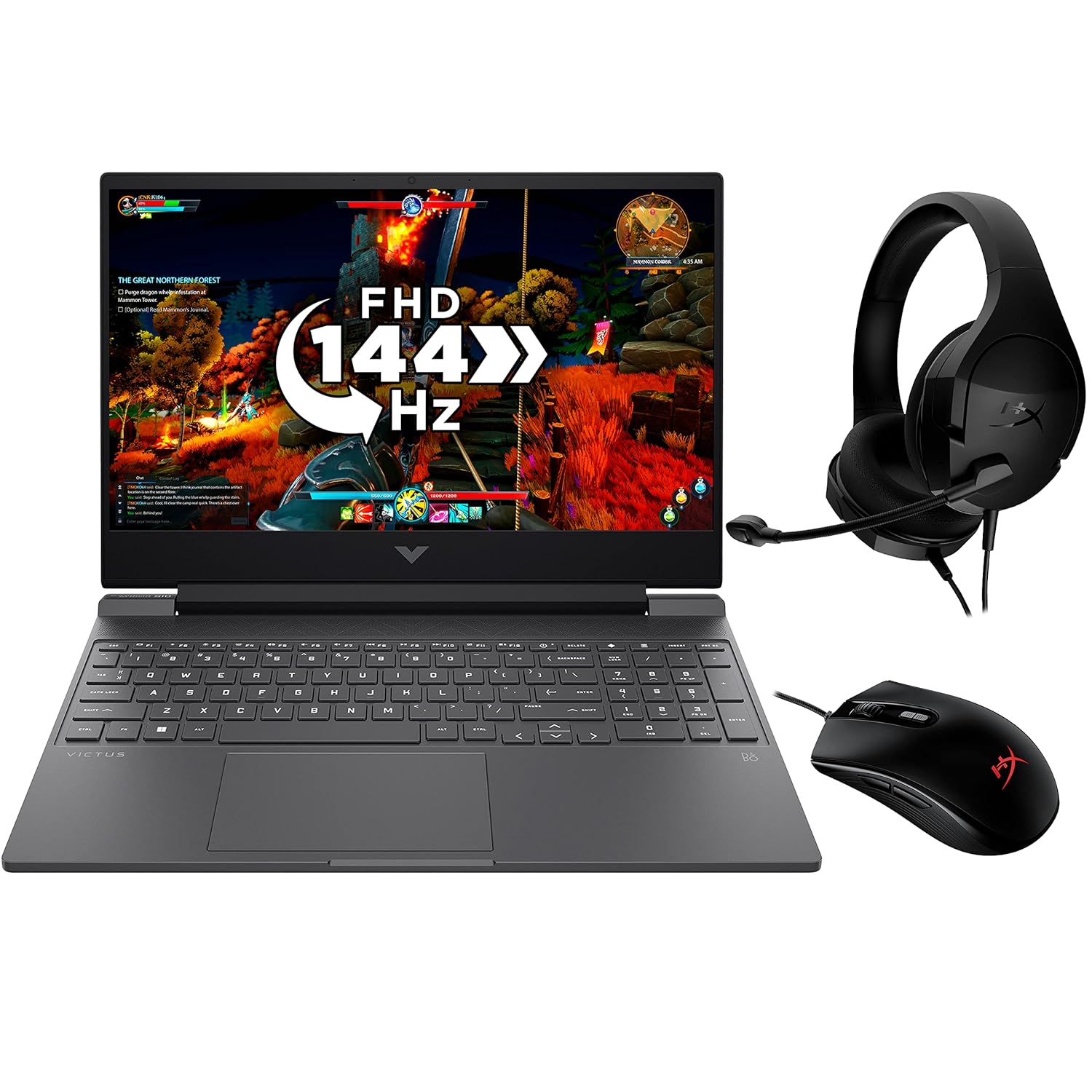HP Victus Gaming Laptop 15-fb0020na AMD Ryzen 5-5600H | Radeon RX 6500M |8GB RAM | 256GB SSD | 15.6” FHD | Windows Home,Black (Renewed)