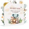 HuBorns - Baby Memory Book & Baby Record Book, 50+ Pages and Stickers Baby Book Memory, New Baby Gifts & Baby Essentials for Newborn, Baby Journal from Birth to 5 Years, Baby...