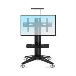 IATUPKE TV Stand Base TV Stand Home Floor-to-Ceiling Mobile LCD TVs Stand Office Conference Room Heavy-Duty Display Cart Bracket ''32/65/70 Inches Tv Stand Mount (Color : Brass)...