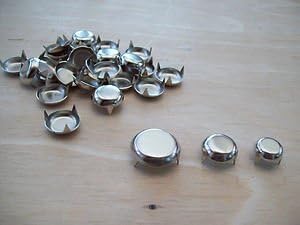 Ironmongery World 10 x Silver Knock in Furniture Table Chair Pads Feet Slide Leg Protectors Glides - 16mm