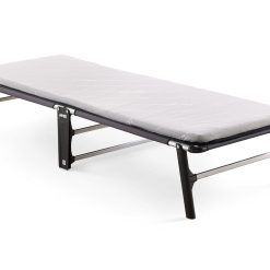 Jay-Be Folding Bed with Comfort Mattress - Single, Black