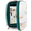 KFO Skincare Fridge 6L with LED Mirror | Pro-Style Beauty Fridge for Bedroom & Makeup | 6°C Cooling + 20dB Ultra-Quiet | 8-Can Cosmetic Storage & Adjustable Shelf