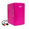 Koolatron Retro Mini Fridge For Bedrooms 6L Small 8 Can Table Top 12V Portable Cooler Warmer Refrigerator Quiet Mini Fridges For Skincare Food Drinks Kids Home Car & Travel Pink