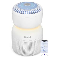 LEVOIT Air Purifier for Baby with White Noise Sound Machine and Blue-Light-Free Night Light in Home Bedroom, HEPA Filter with 5 Air Quality Monitor, Removes Ultrafine Particles,...