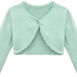 Lilax Baby Girls' Long Sleeve Cardigan Shrug