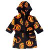 Manchester United Baby Dressing Gown Toddler Robe Hooded Fleece OFFICIAL Gift