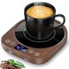 MQFORU Coffee Mug Warmer, Mug Warmer for Desk, Smart Cup Warmer with Gravity Sensor, 9 Temperature Settings, 1-9H Timing, 4H Auto Shut Off, Cup Warmer for Heating Coffee, Tea,...