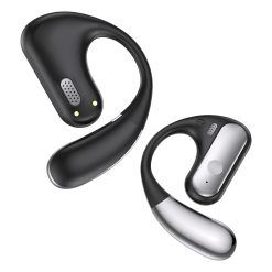 Open Ear Headphones - Wireless Earbuds, 5.3 Bluetooth Earphones for Running, Ergonomic Ear Hook Sport Open Ear Buds, Air Conduction Over Ear Headphones, HIFI Sound Earbuds with...