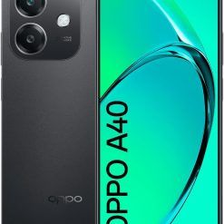 OPPO A40 Dual Sim Smartphone, 128GB, 6GB RAM, Qualcomm Snapdragon 6s 4G Gen1, 50MP Camera (Sparkle Black)