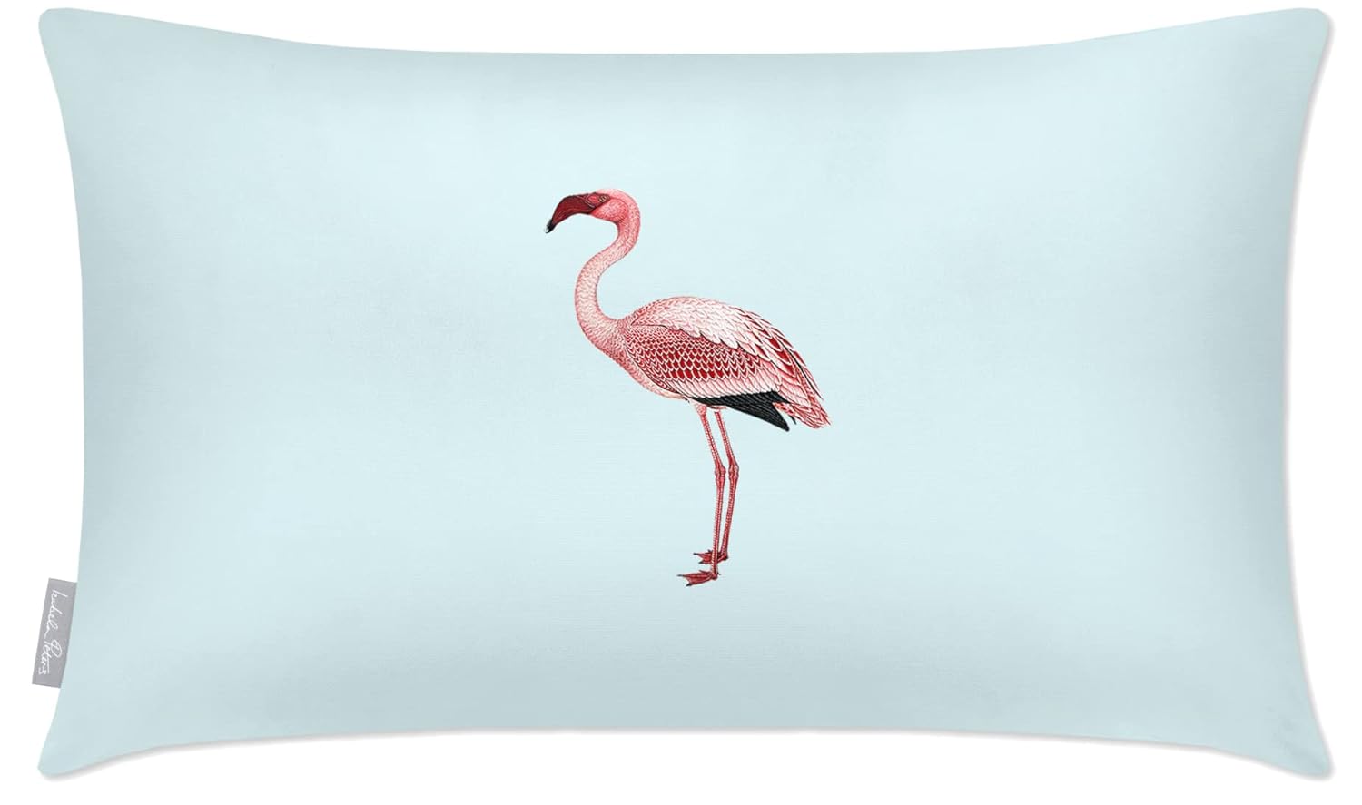 Outdoor Cushions Waterproof, 50 x 30 cm, Filled Outdoor Cushion, Flamingo - Duck Egg, Garden Furniture Cushions, Outdoor Seat Cushions, Garden Chair Cushions