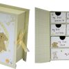 Paperwrap Book Baby Keepsake Box With Drawers CG689