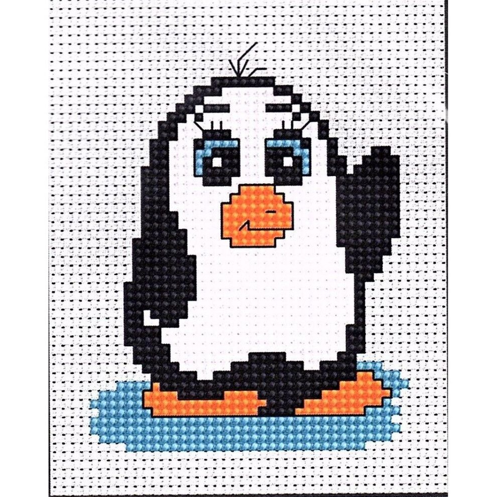 Penguin Cross Stitch Kit By Luca S Ideal Beginner