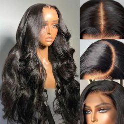 PERISMODA Wigs Lace Front Human Hair Wigs 13x6 HD Transparent Wigs Human Hair Brazilian Body Wave Lace Front Wigs Human Hair Pre Plucked Bleached Knot Natural Color 180% Density...