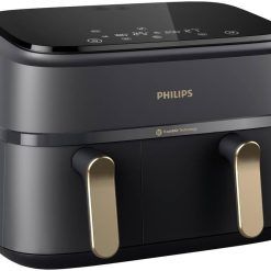 Philips NA352/04 Oil-Free Fryer 9 L Double Basket Touchscreen + Accessories Black