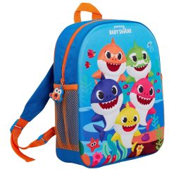Pinkfong Kids Baby Shark Backpack 3D Shark Family Boys Girls Toddler Nursery School Rucksack Lunch Bag