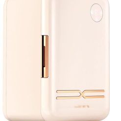 Portable Beauty Makeup Skincare Mini Fridge 12 Liter For Cosmetics Bedroom (Color: Beige, Size: 34.2 * 25.1 * 28.8cm)