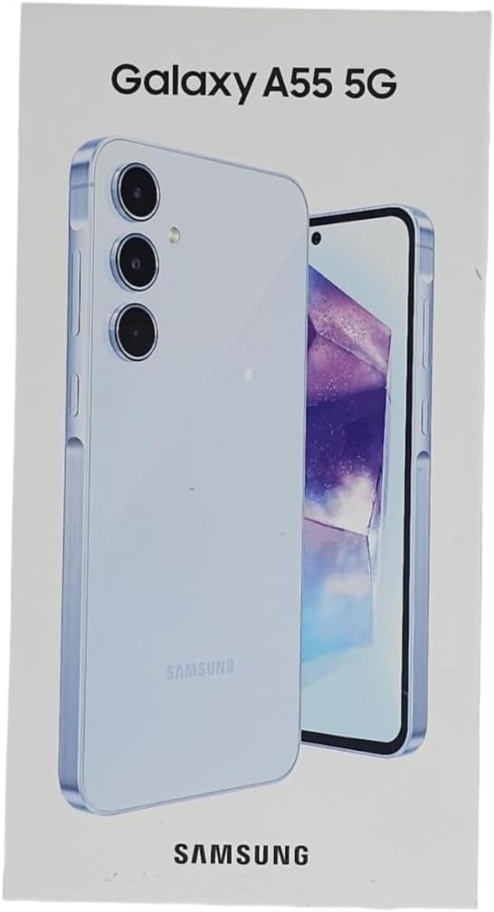 Samsung Galaxy A55 128GB 5G SIM Free Smartphone - Awesome Iceblue