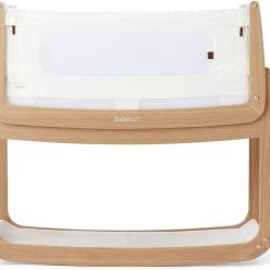 SnuzPod 4 Bedside Crib - Rocking Next to Me Crib with Lift off Bassinet, Lightweight Portable Baby Bed Cot with Zip-Down Wall, 3D Breathable Mattress, 6 Height Settings and...