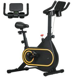 SPORTNOW Exercise Bike, Magnetic Indoor Cycling Bike, 330lbs Weight Capacity Stationary Bike, with Silent Flywheel, LCD Display, Bottle/Tablet Holder, Comfortable Seat, for Home...