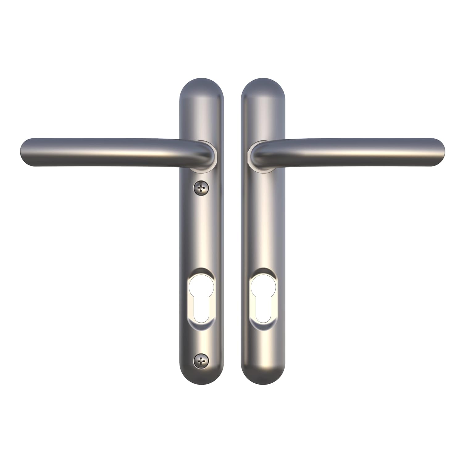 Sweet Door Handle 122mm (Short Fixings) - Matching Door Furniture Available (Satin Nickel)