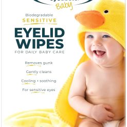 The Eye Doctor Sensitive Baby Eyelid Wipes - 80x Safe Sterile Eye Wipes for Gentle Daily Baby Care - Preservative, Detergent & Fragrance Free - Individually Wrapped