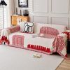 VanderHOME Chenille Blanket Soft Throws for Sofas Washable Blanket for Bed Settees Armchairs, Livingroom 180 * 380cm-Red