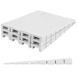 VILLCASE 20pcs Composite Shims, Furniture Shims Leveling Wedges, Heavy Duty Plastic Wedge Shims for Leveling Table, Furniture, Doors, Windows, Sheds, Toilet