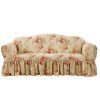 Waverly SURE FIT Ballad Bouquet 1 Piece Sofa Slipcover in Blush