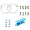 3D Printer Bowden Tube 2M, PTFE Tube Teflon Bowden Tubing with high Grade PC4-M6 & PC4-M10 Pneumatic Fittings,Tube Cutter, for 1.75mm Filament Ender 3/Ender 3 V2/Ender 3 Pro/CR...