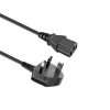 3pin Power Cord Replacement for ELEGOO Neptune 4 Plus 3D Printer UK Mains AC Power Cable Lead Plug