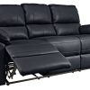 Argos Home Toby Faux Leather 3 Seater Recliner Sofa - Black