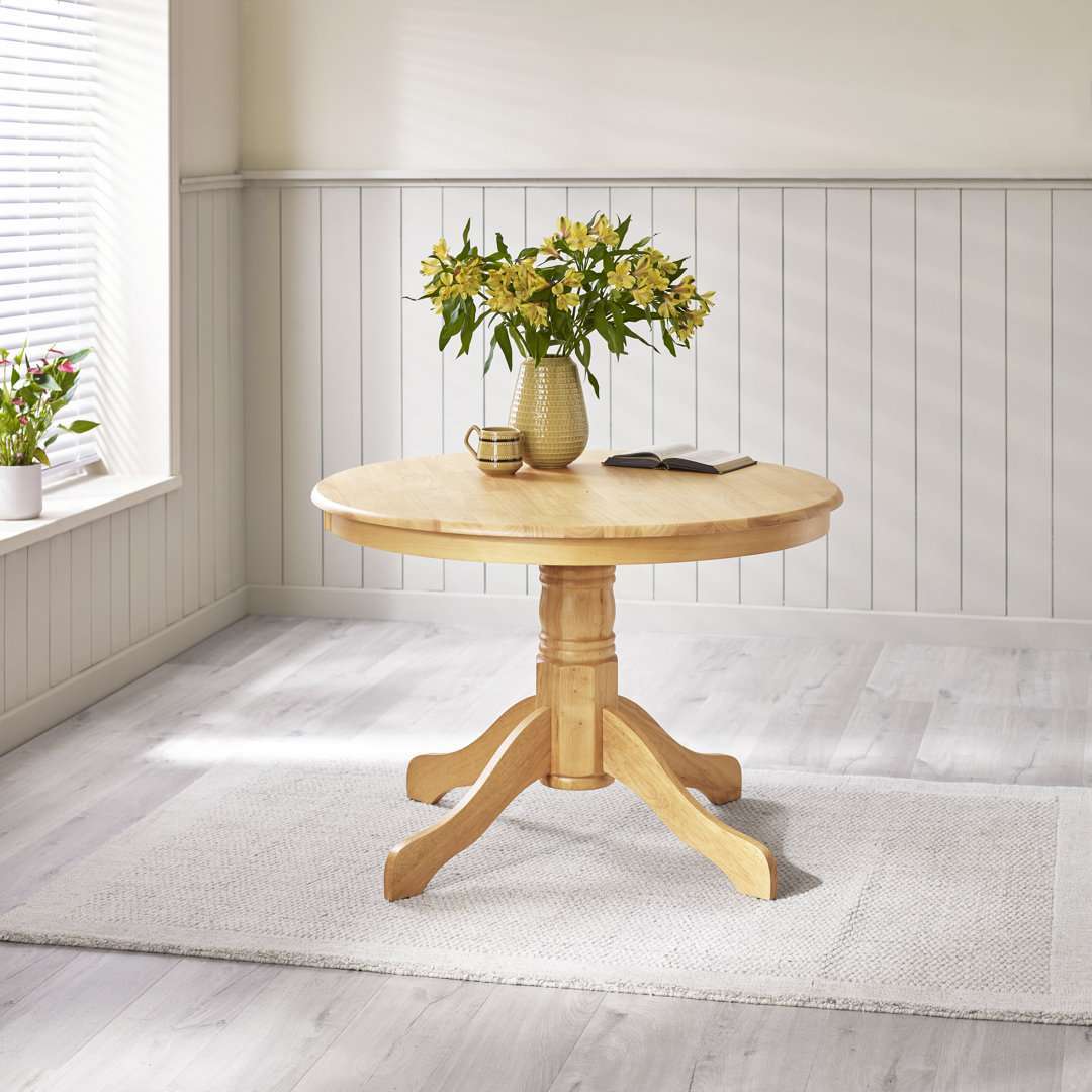Bale Round Dining Table In Solid Wood - Traditional Rustic Farmhouse Kitchen