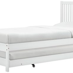 Birlea Buxton Single Bed Frame with 2 Mattresses - White