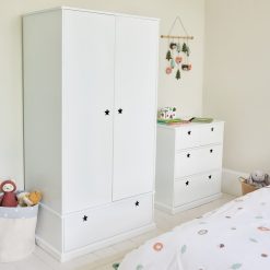Great Little Trading Company Star 2 Door Wardrobe - White