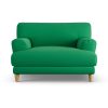 Habitat Askem Fabric Cuddle Chair - Emerald Green - Ash Leg