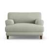 Habitat Askem Fabric Cuddle Chair - Sage Green - Dark Leg