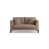 Habitat Aston Fabric 2 Seater Sofa - Biscuit - Black Leg