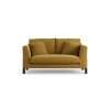 Habitat Aston Fabric 2 Seater Sofa - Gold - Black Leg